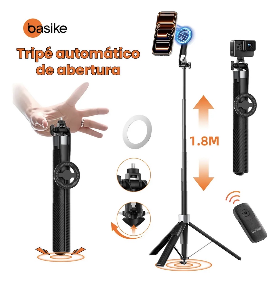 Tripé magnético